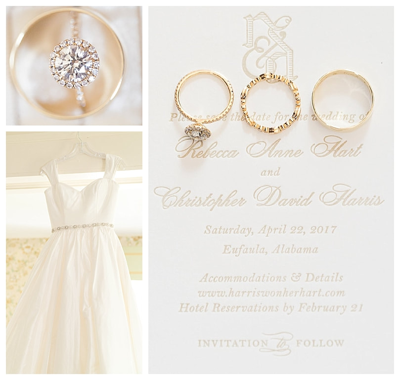 southern wedding, gold and white wedding