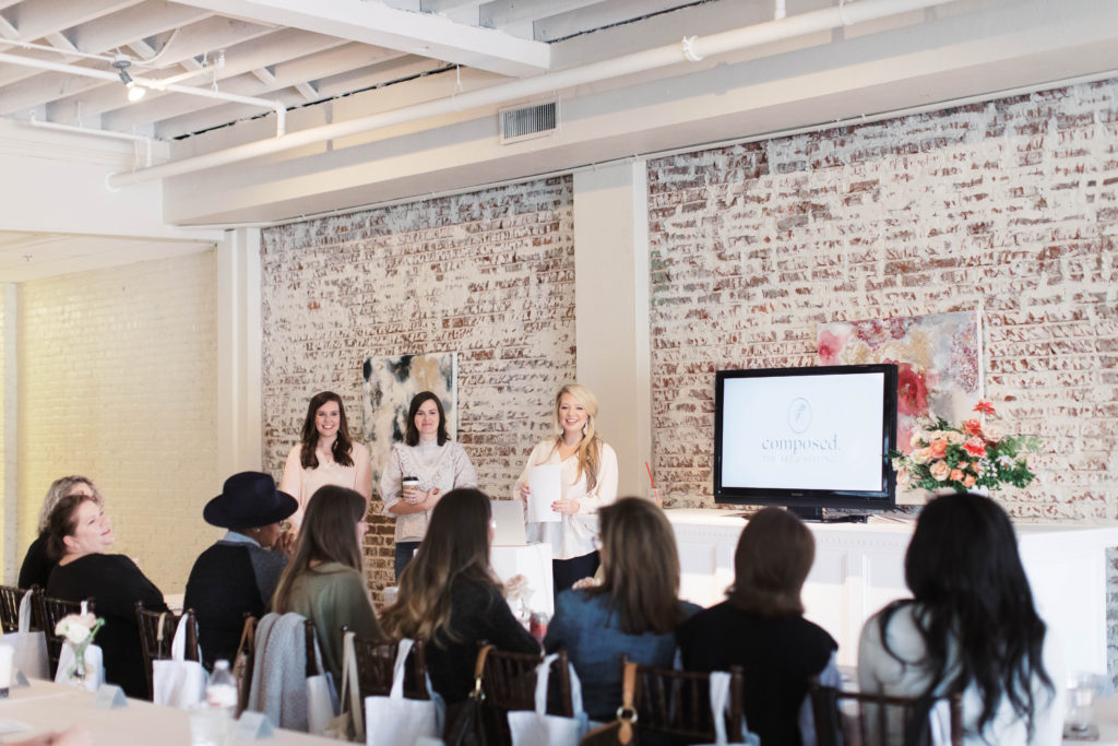 Becky's Brides, Empress Stationary & Emily Wells Designs teach at Composed: the art of styling 